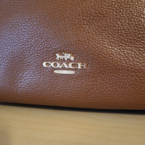 Coach Brown Leather Tote Bag - Picture 14 of 16